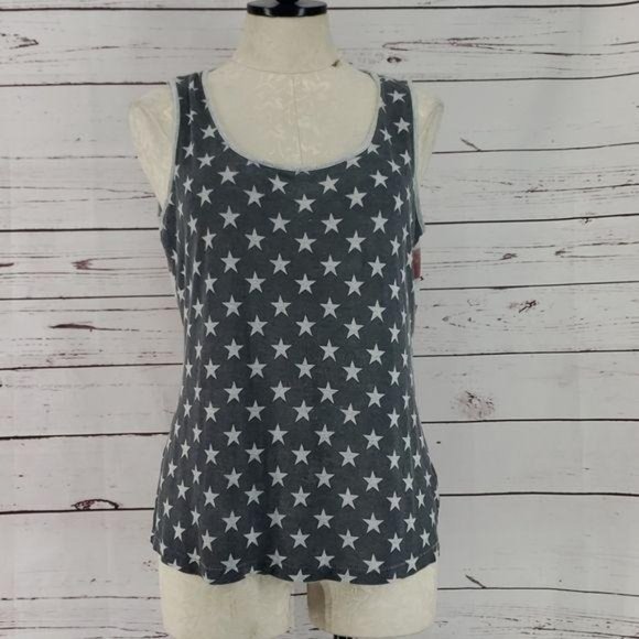 Spense Knits Women's Stars Stripes American Flag Tank Top Size Large - Picture 2 of 7